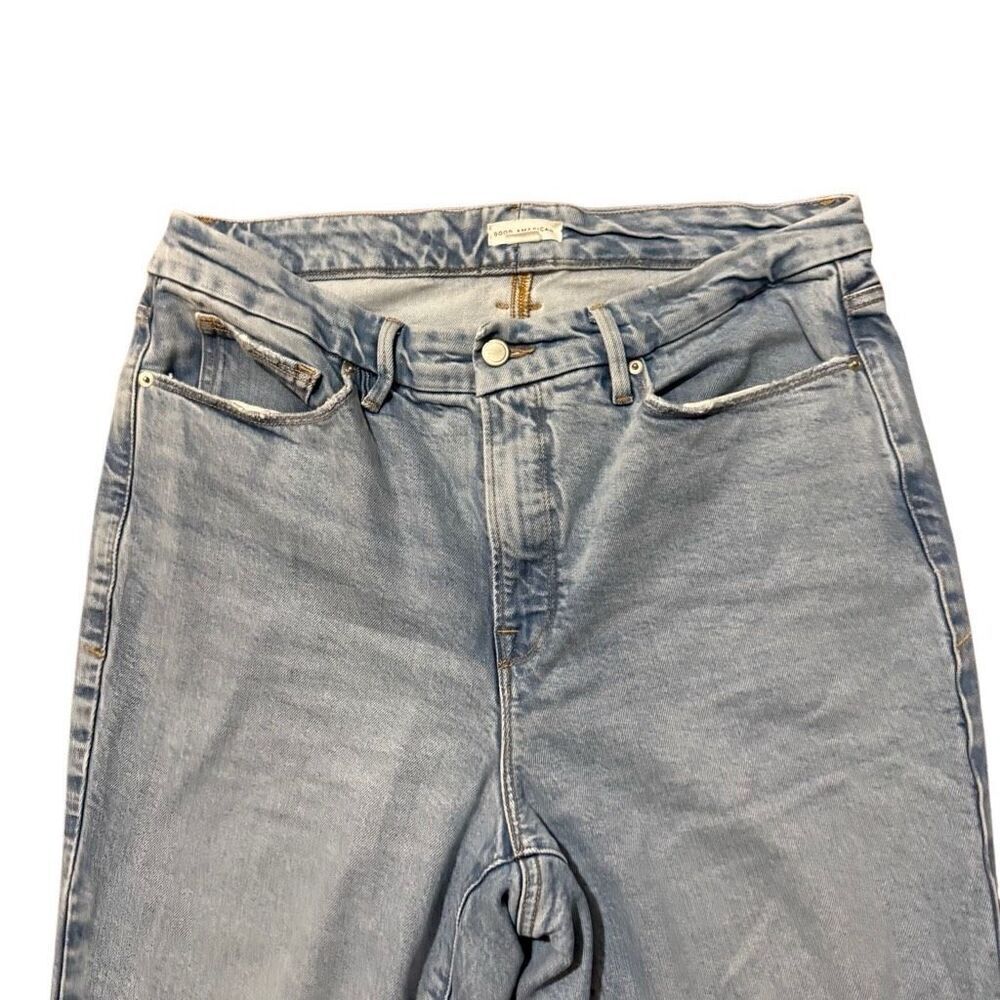 Good American distressed straight leg jeans size 15 - Picture 4 of 5